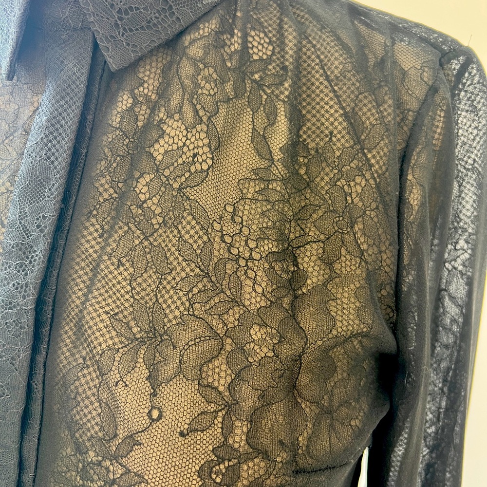 Jason Wu Silk Lace and Chiffon Blouse